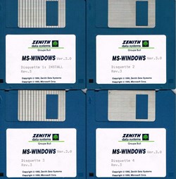 MS-Windows Vers 3.0 Rev 3 (7 Disquettes)