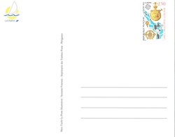 Carte Poste Les Postiers autour du Monde YT N°2755-CP1