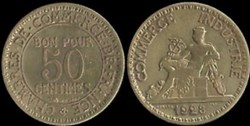 50 centimes Chambre de Commerce 1923