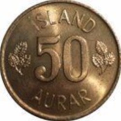 50 aurar Islande 1974