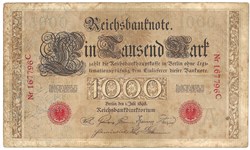 Allemagne-1000 Deutsche Mark-21-04-1910