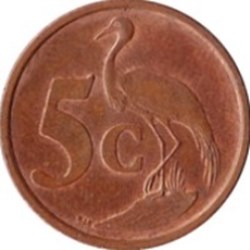 5 cents en Tsonga - AFRIKA-DZONGA Afrique du Sud 1997