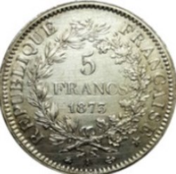 5 francs Hercule IIIe République 1875 K - France