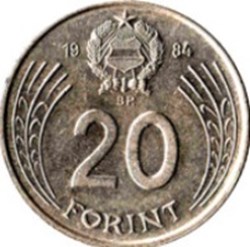 20 forint Doszsa Hongrie 1984