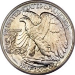 Etats Unis-½ dollar "Liberty Walking" 1948 S
