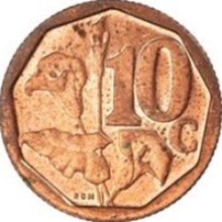 10 cents en anglais - South Africa Afrique du Sud 2016
