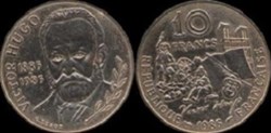 10 Francs Victor Hugo 1985 Tr B