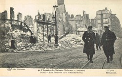 France-Nord-Lille-Rue Faidherbe 1914-1915
