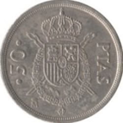 50 pesetas Juan Carlos I M couronné Espagne 1982