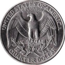 Etats Unis-¼ dollar "Washington Quarter" 1968 D