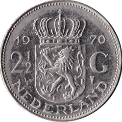 2 1/2 Gulden Pays-Bas 1978