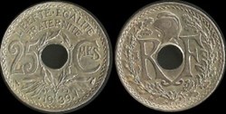 25 Centimes Lindauer .1938.