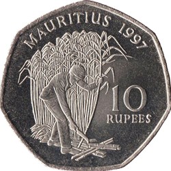 10 Rupees Mauritus 2019