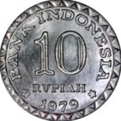 10 rupiah FAO Indonésie 1979