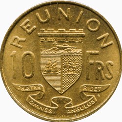 10 Francs Réunion 1955