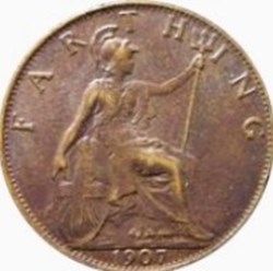 1 farthing Edouard VII Angleterre 1905