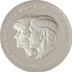 25 nouveaux pence Mariage du prince Charles et de Lady Diana Spencer Angleterre 1981