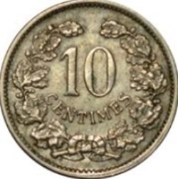 10 centimes Luxembourg 1901