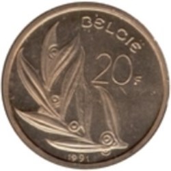 20 Francs Belgique (néerlandais) 1982