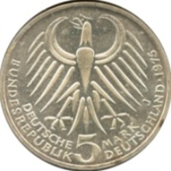 5 deutsche mark - Friedrich Ebert Allemagne 1975 (J)