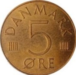 5 øre - Margrethe II Danemark 1980