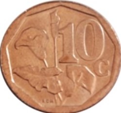 10 cents en Afrikaans - Suid-Afrika Afrique du Sud 2019