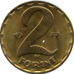 2 Forint Hongrie 1980