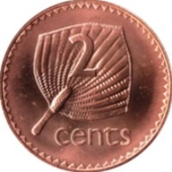 2 Cents Fidji 1992