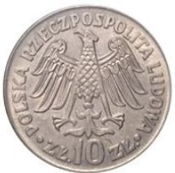 10 zlotys Kazimierz Wielki Legends Raised; Trial Strike Pologne 1964
