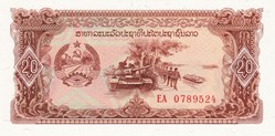 Laos-20 kip 1988