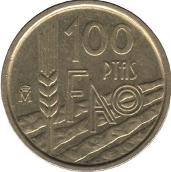 100 pesetas FAO Espagne 1995