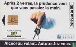 France-  Alcool au volant Sécurité Routière- Solaïque 03 (1990)
