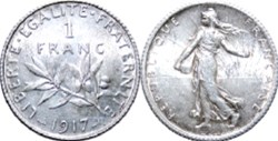 1 Franc Semeuse 1918
