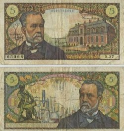 5 Francs PASTEUR Type 1966