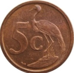 5 cents en tswana - AFORIKA BORWA Afrique du Sud 2005