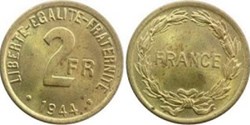 2 Francs France Libre 1944
