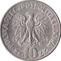 10 zlotys Copernic Pologne 1959