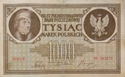 Pologne-1000 mark 1919
