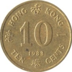 10 cents - Elizabeth II 2e effigie Hong Kong 1982
