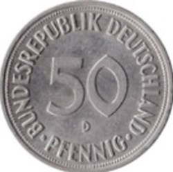 50 Pfennig Allemagne 1981 (F)