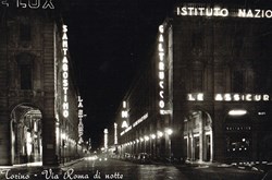 Italie-Turin-Via Roma di Notte