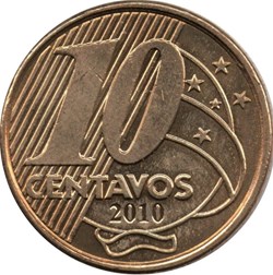 10 centavos Pedro I Brésil 2007