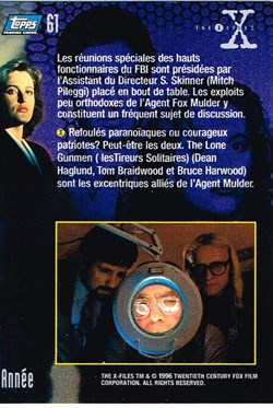 X Files-N°61-Topps