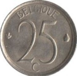 25 cent (Français) Belgique 1966
