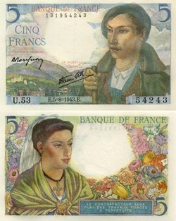 5 Francs BERGER type 1943