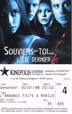 Souvient-toi l'été dernier