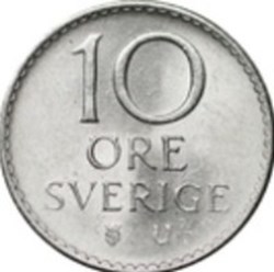 10 öre Gustaf VI Adolf Suède 1968