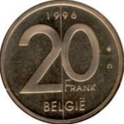 20 Francs Belgique (néerlandais) 1994