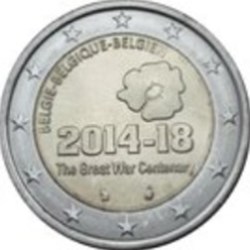 2 Euros-Belgique 2014-1ère Guerre Mondiale