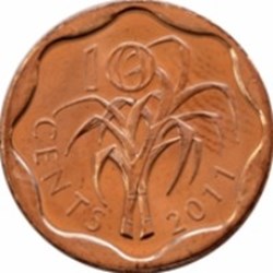 10 cents - Mswati III swaziland 2011